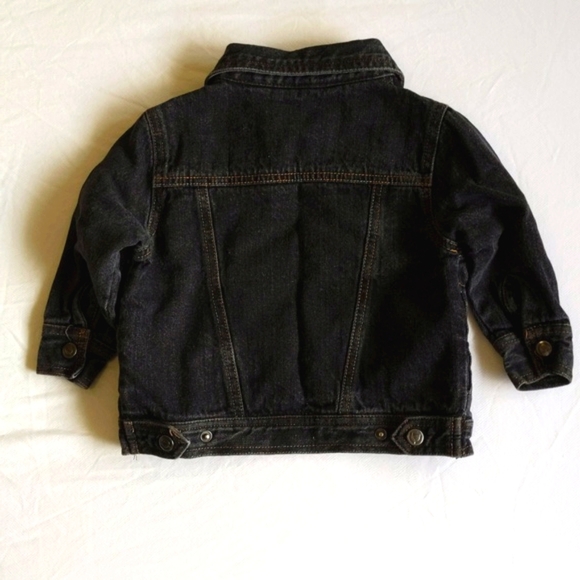 ecko unltd faded black lined snap closure denim jacket 24 months baby boy - Picture 8 of 9